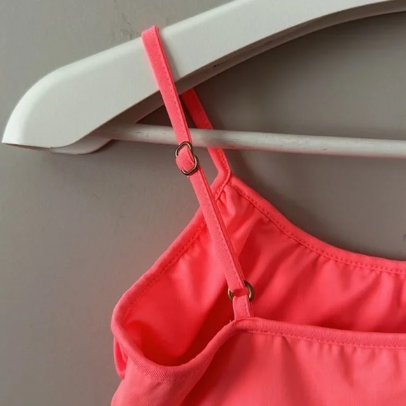 Oh Polly Coral Spaghetti Strap Crop Top - Picture 6 of 6